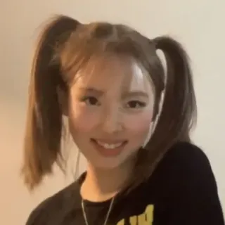 🥢 671fb09d woman, smile, portrait, girl, selfie, pigtails whatsapp sticker