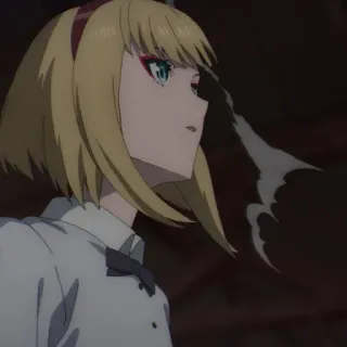 🥀 11acd1ef anime, rambut pirang, perempuan, karakter, gadis anime telegram sticker