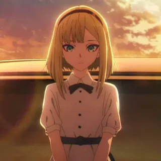 🥀 2da96756 Anime, Gadis, Rambut pirang, Imut, Karakter, Animasi telegram sticker