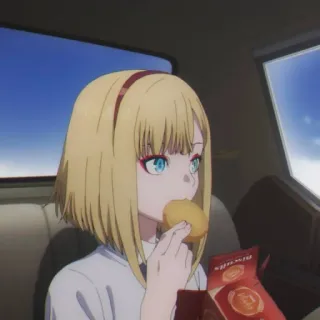 🥀 53523edc Biscuits Anime, Gadis, Makan, Biskuit, Cemilan, Lucu telegram sticker