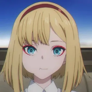 🥀 73ba6d27 gadis anime, rambut pirang, perempuan, kartun, karakter telegram sticker