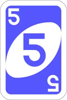 5️⃣ 0ebaa9b4 kaart, spel, nummer, vijf, uno whatsapp sticker