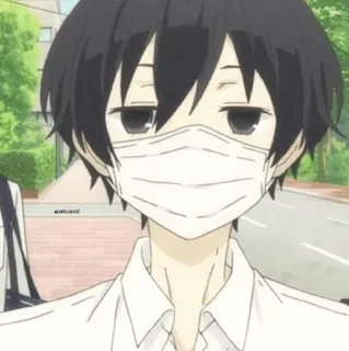 📍 de35191d 애니메이션, 소년, 마스크, 교복 telegram sticker