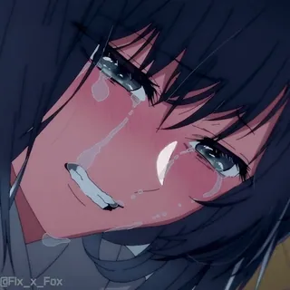 😭 61d3b852 anime, llorando, triste, chica, manga, emocional telegram sticker