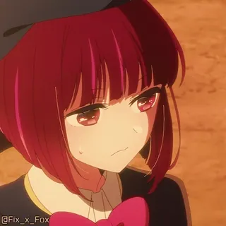 😮‍💨 93b782a5 @Fix_x_Fox Anime, Chica, Dibujo animado, Retrato, Fanart telegram sticker