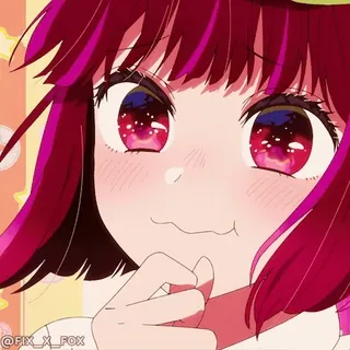 😍 bde8097a @FIX_X_FOX chica anime, linda, dibujos animados, pelo rosa, manga telegram sticker