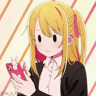 😅 f32fa46d @Pix_x_Fox Anime, Dibujo animado, Chica, Personaje, Arte telegram sticker