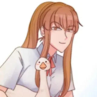 🎈 0c63a61a 动漫, 卡通, 鹅, 角色 telegram sticker