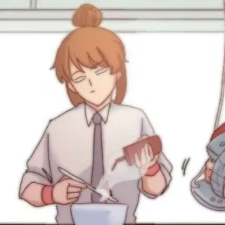 🎈 1d0c4f99 烹饪, 厨房, 酱汁, 碗, 围裙, 动漫 telegram sticker