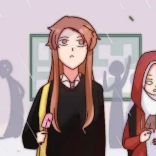 🎈 8eea9d0e 卡通, 动漫, 人物, 女孩, 冰棒, 学校 telegram sticker