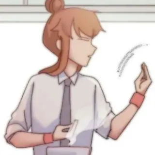 🎈 b6239eb2 动漫风格, 手势, 卡通, 手部动作, 中指 telegram sticker