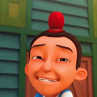 🌝 9da5858b Mail Upin & Ipin cartoon, animatie, personage, post, Upin & Ipin telegram sticker