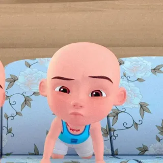 🌝 a637e2f1 Upin Upin Ipin, Cartoon, Animatie, Maleisië, Kind, Kaal telegram sticker