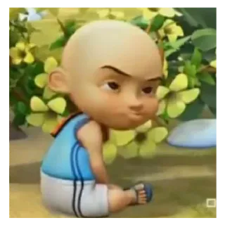 👶 8948e157 Upin 卡通, Upin, 马来语, 角色, 动画 telegram sticker