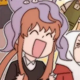 🩸 0ce1eae6 cartoon, anime, happy, character, illustration whatsapp sticker