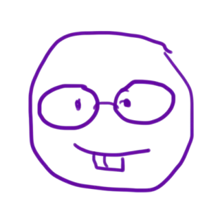 😳 a5c2fe84 rosto, óculos, sorriso, nerd, desenho animado, desenho telegram sticker