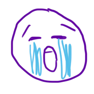 😭 c342edcb woi chorando, emoji, triste, lágrimas, desenho animado telegram sticker