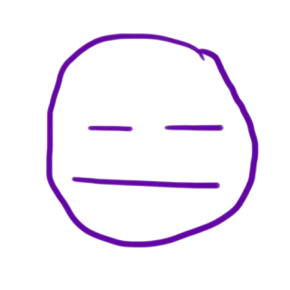 😑 c3b2a375 rosto, expressão, minimalista, simples, emoji, rabisco telegram sticker