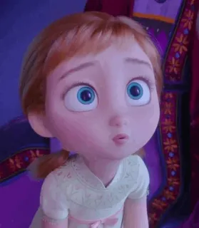 🐽 9731b8fb Anna Frozen disney, anna, la reine des neiges, dessin animé, animé, princesse telegram sticker