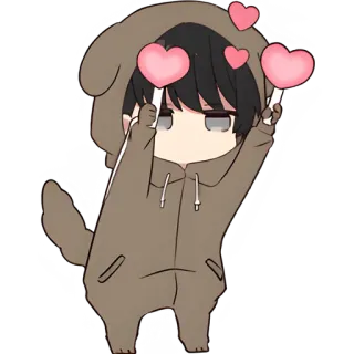 Юрудура-кун (В2) @Nyasticks telegram stickers