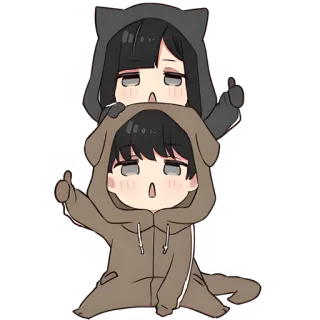 Юрудура-тян (В2) @Nyasticks telegram stickers
