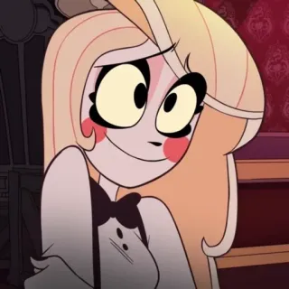 🟡 22316ffc Charlie Morningstar Hazbin Hotel 卡通, 动画, 角色, Hazbin Hotel telegram sticker