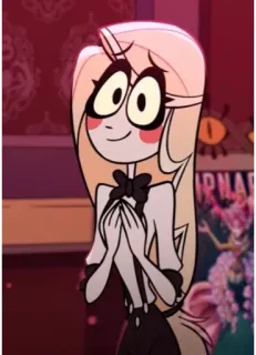 🟡 a8d497ce Charlie Hazbin Hotel 查莉·晨星, Hazbin Hotel, 卡通, 角色, 动画, 恶魔 telegram sticker