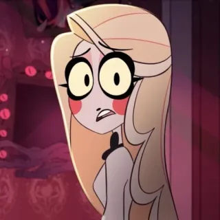 🟡 ebd56567 Charlie Morningstar Hazbin Hotel 卡通, 动漫, 恶魔, Hazbin Hotel, 查莉·晨星 telegram sticker