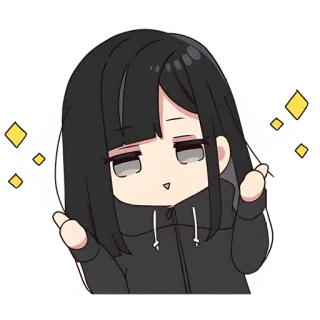 👍 6914080f Аниме, Манга, Милый, Девушка, Блестки telegram sticker