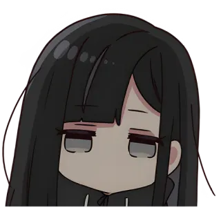 😶 afe3b709 аниме, скучно, девушка, манга, уставшая telegram sticker