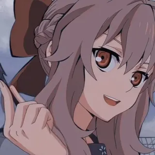 ☂ 71b8ce55 Anime, Gadis, Jari tengah, Ofensif whatsapp sticker