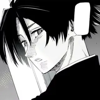 😒 f3260cd6 Anime, Manga, Noir et Blanc, Portrait, Personnage whatsapp sticker