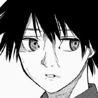 ⛓ f20284f2 アニメ, マンガ, ポートレート, キャラクター, 白黒 telegram sticker