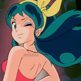 😗 365c0483 Lum Urusei Yatsura anime, Urusei Yatsura, Lum Invader, Japanese, cute, female, cartoon telegram sticker