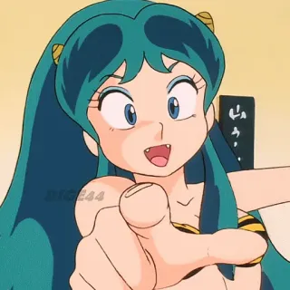 👉 90896cce Lum Invader Urusei Yatsura anime, cartoon, lum invader, urusei yatsura, character, woman, girl telegram sticker