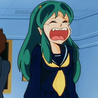 😭 a7c01b83 Lum Urusei Yatsura anime, crying, lum, urusei yatsura, sad, tears telegram sticker
