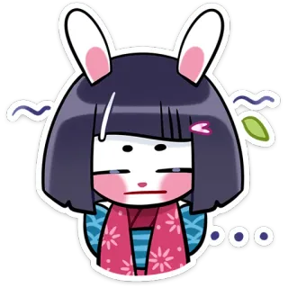 ☺️ 4e40743b ... 兔子, 卡通, 可爱, 动物, 卡哇伊, 兔兔 telegram sticker