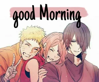 ✨ 4a7c5b89 good Morning saluto, mattina, amicizia, anime telegram sticker