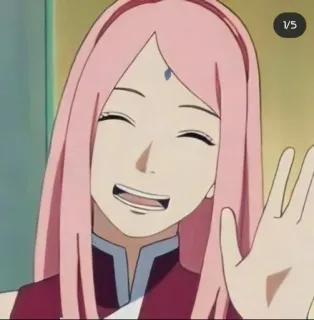 😅 683ba66c Sakura Naruto Anime, Sakura, Naruto, Cartoni animati, Personaggio telegram sticker