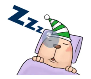 😪 9fd25bfd ZZZ sonno, cane, pisolino, stanco, cartone animato, zzz, animale telegram sticker