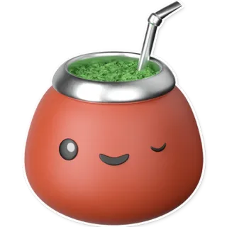 😉 ca095f39 Mate, Drank, Yerba Mate, Traditioneel, Zuid-Amerika, Drankje, Thee telegram sticker