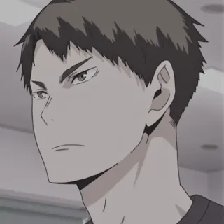 💷 1781d84c Hajime Iwaizumi Haikyuu!! Anime, Manga, Haikyuu, Iwaizumi Hajime, Nhân vật, Chân dung telegram sticker