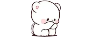 ✨ 5897c180 熊, 可爱, 卡哇伊, 贴纸, 动物 whatsapp sticker