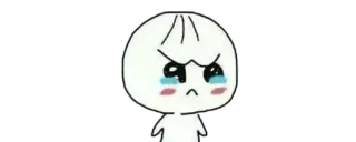 ✨ 83c665c5 卡通, 悲伤, 哭泣, 生气, 角色 whatsapp sticker