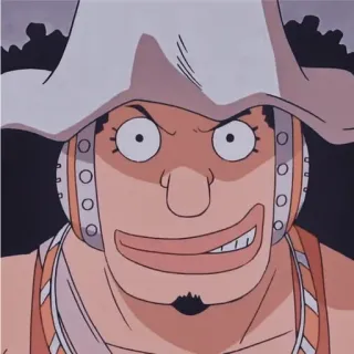 😏 2fda1e87 Usopp One Piece 动漫, 海贼王, 乌索普, 角色, 搞笑 telegram sticker