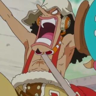 🤬 39be13c2 Usopp One Piece 乌索普, 海贼王, 动漫, 卡通, 角色 telegram sticker