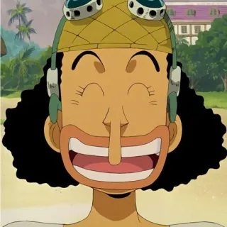 😁 ff6008b7 Usopp One Piece 动漫, 海贼王, 乌索普, 角色, 卡通 telegram sticker
