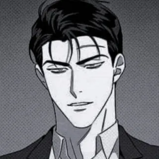 🌑 205a062e uomo, anime, manga, personaggio, ritratto telegram sticker