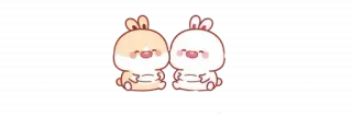 🫖 b16fdd80 coelho, fofo, kawaii, animal, amizade, desenho animado telegram sticker