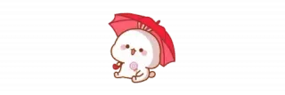 🫖 c9849600 fofo, chibi, adorável, desenho animado, guarda-chuva, pirulito telegram sticker